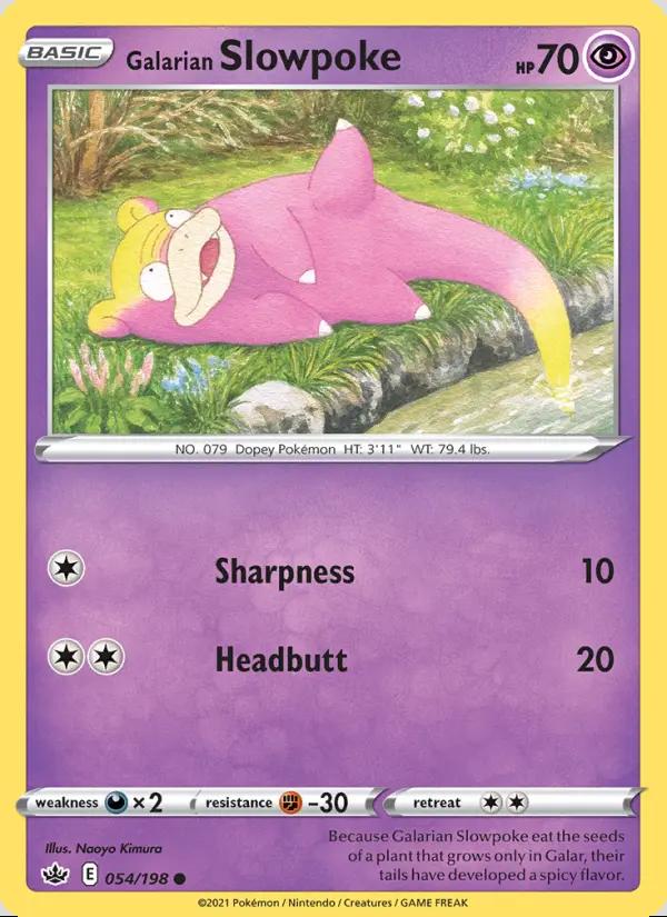 Image of Galarian Slowpoke Chilling Reign (CRE) #054