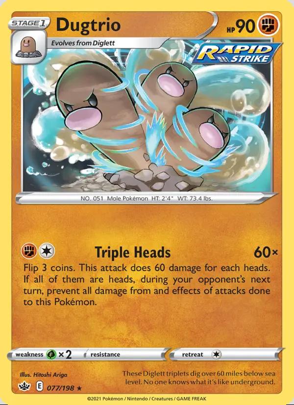 Image of Dugtrio Chilling Reign (CRE) #077