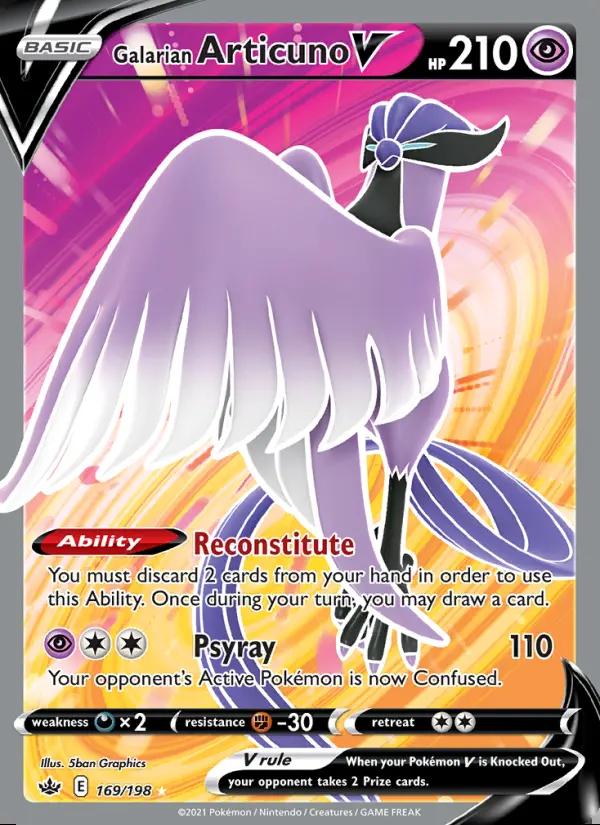 Image of Galarian Articuno V Chilling Reign (CRE) #169