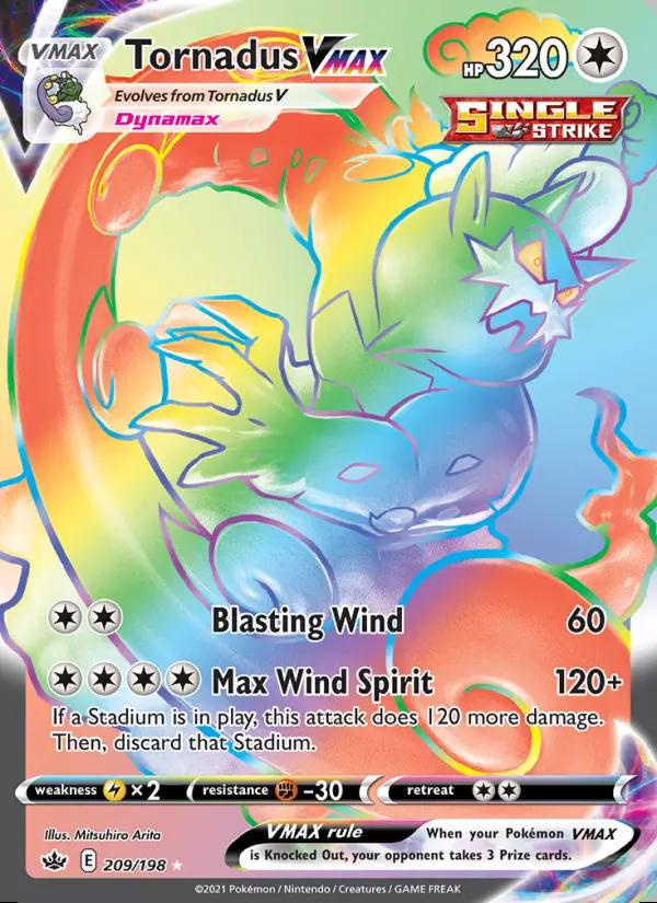 Image of Tornadus VMAX Chilling Reign (CRE) #209