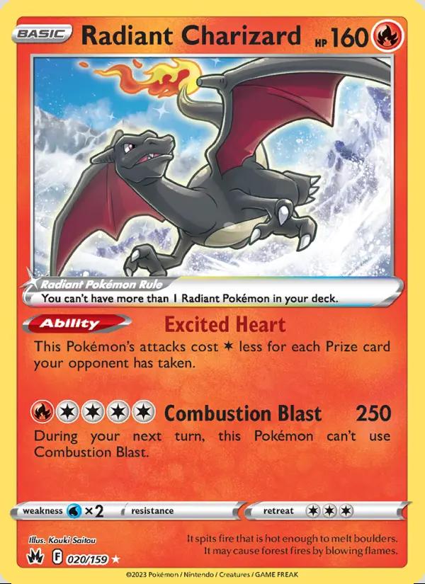Image of Radiant Charizard Crown Zenith (CRZ) #020