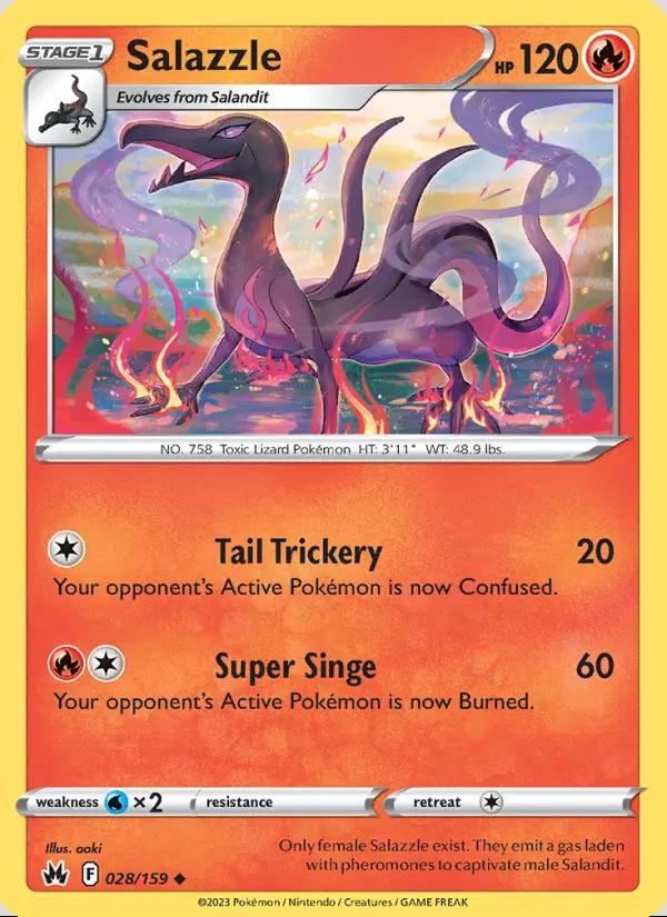 Image of Salazzle Crown Zenith (CRZ) #028