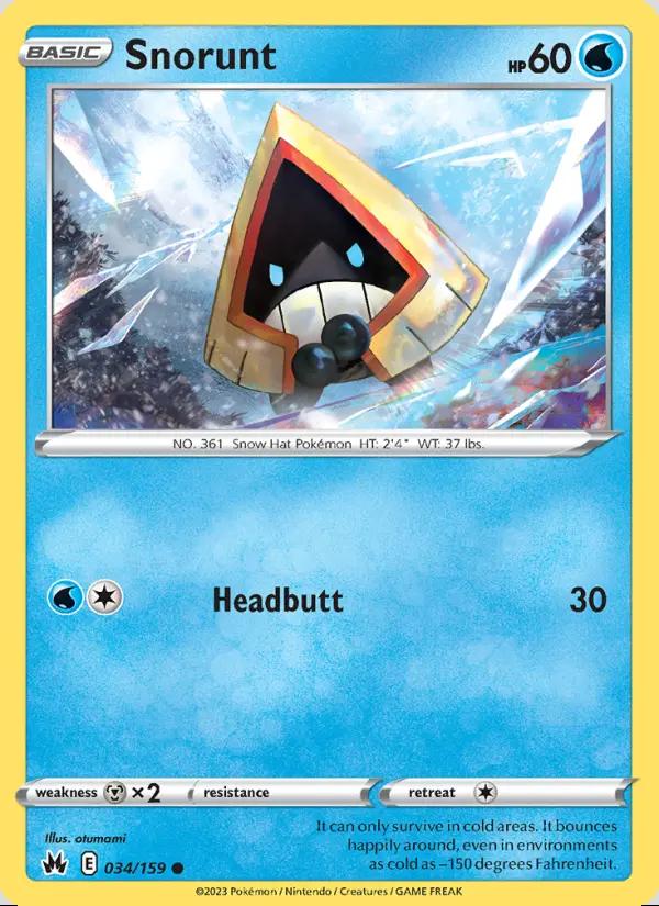 Image of Snorunt Crown Zenith (CRZ) #034