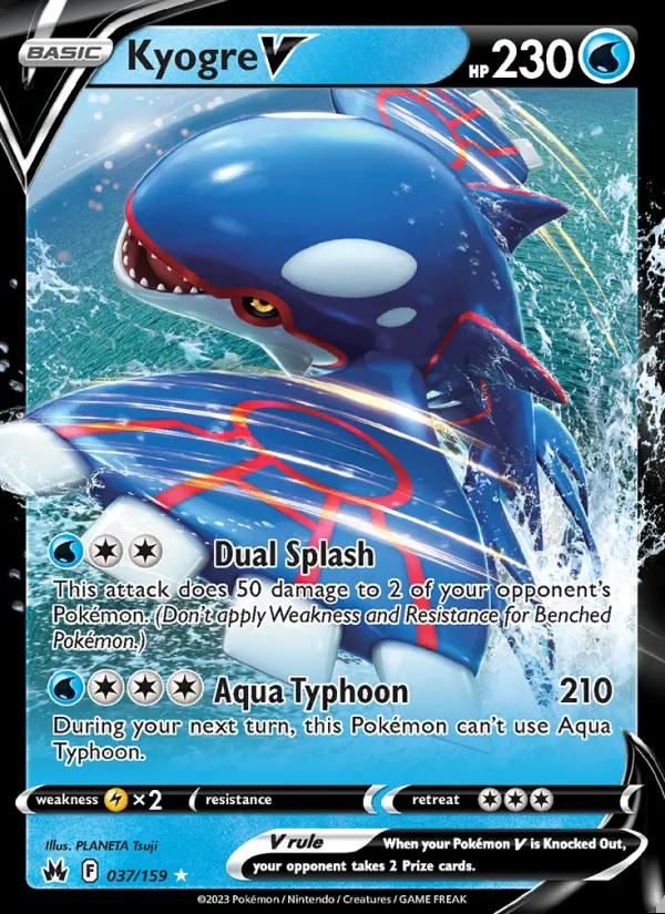 Image of Kyogre V Crown Zenith (CRZ) #037