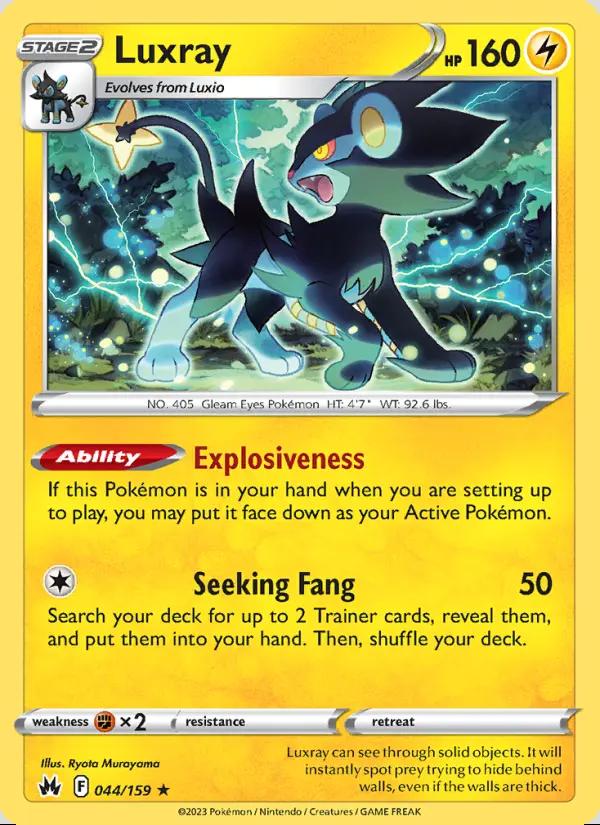 Image of Luxray Crown Zenith (CRZ) #044