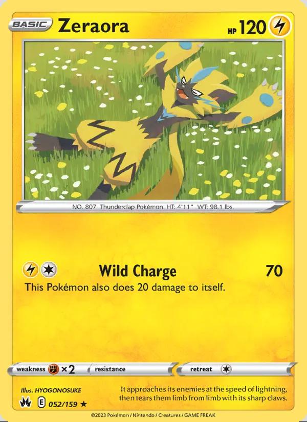 Image of Zeraora Crown Zenith (CRZ) #052