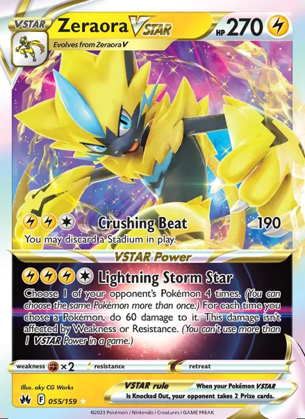 Image of Zeraora VSTAR Crown Zenith (CRZ) #055