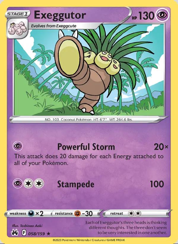 Image of Exeggutor Crown Zenith (CRZ) #058