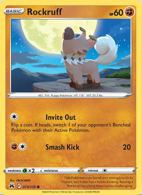 Image of Rockruff Crown Zenith (CRZ) #073