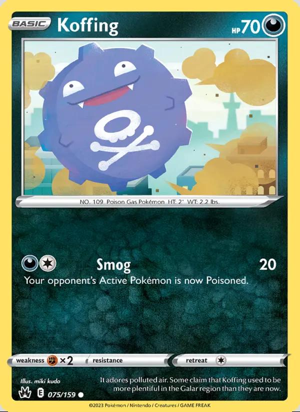 Image of Koffing Crown Zenith (CRZ) #075