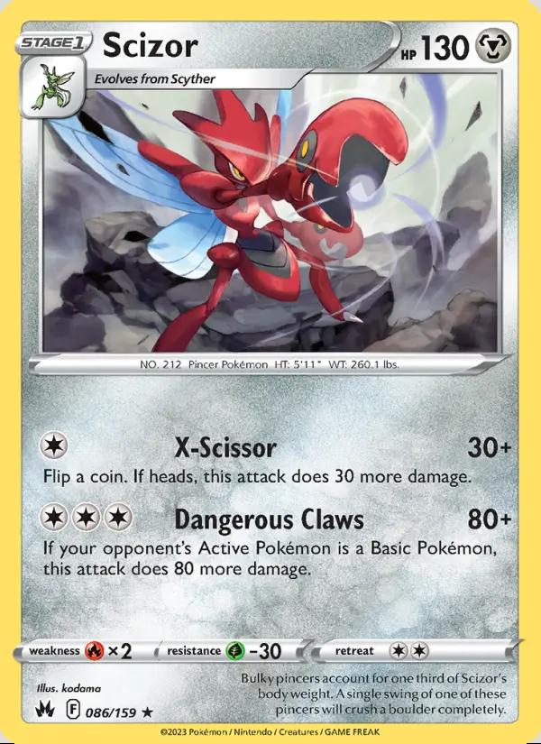 Image of Scizor Crown Zenith (CRZ) #086