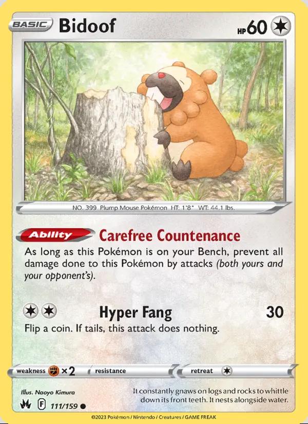 Image of Bidoof Crown Zenith (CRZ) #111