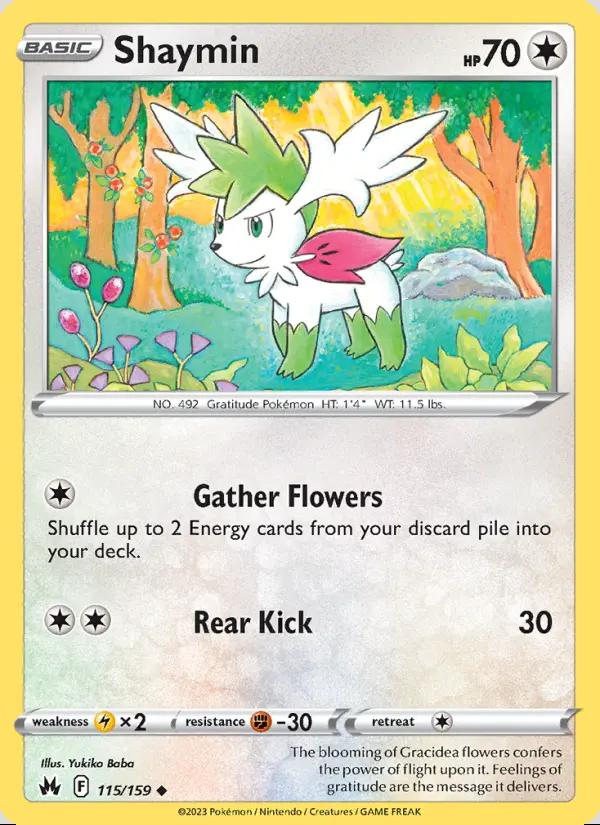 Image of Shaymin Crown Zenith (CRZ) #115