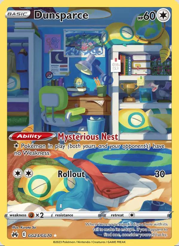 Image of Dunsparce Crown Zenith (CRZ) #GG23