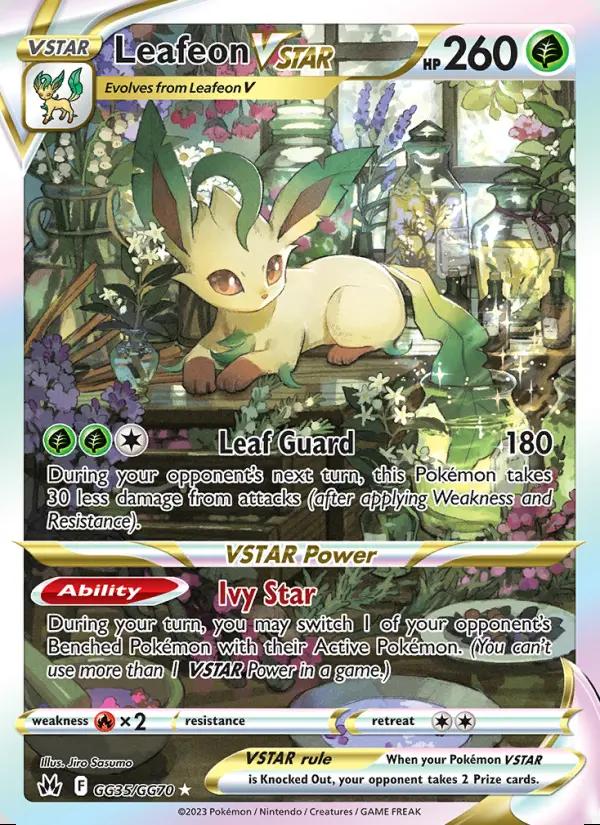 Image of Leafeon VSTAR Crown Zenith (CRZ) #GG35