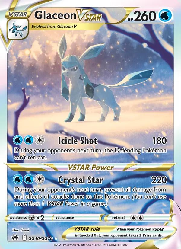 Image of Glaceon VSTAR Crown Zenith (CRZ) #GG40