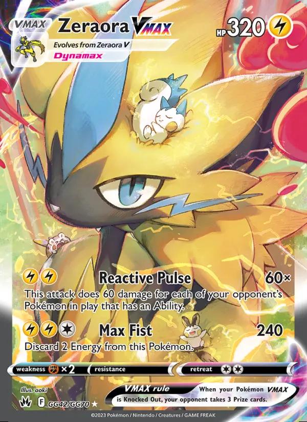 Image of Zeraora VMAX Crown Zenith (CRZ) #GG42