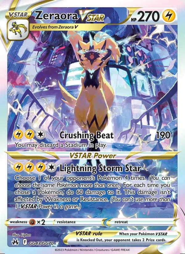 Image of Zeraora VSTAR Crown Zenith (CRZ) #GG43