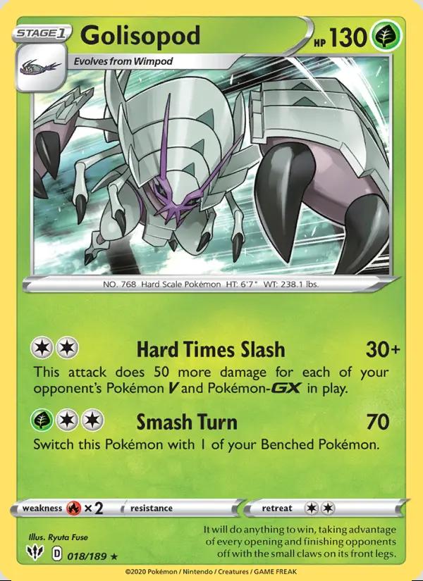 Image of Golisopod Darkness Ablaze (DAA) #018