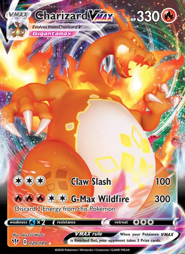 Image of Charizard VMAX Darkness Ablaze (DAA) #020