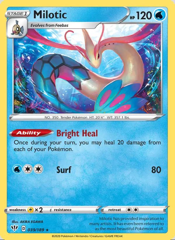 Image of Milotic Darkness Ablaze (DAA) #039