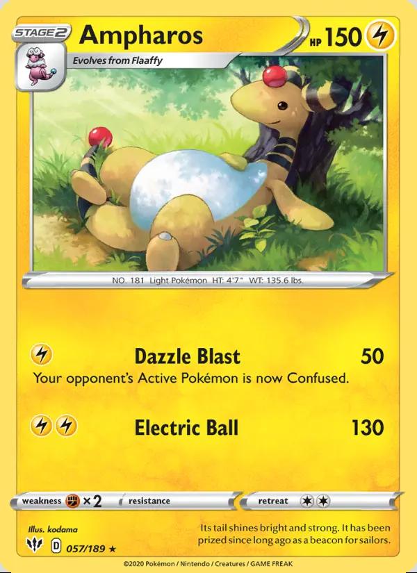 Image of Ampharos Darkness Ablaze (DAA) #057