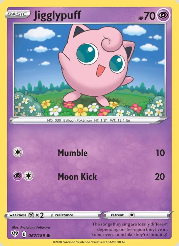 Image of Jigglypuff Darkness Ablaze (DAA) #067