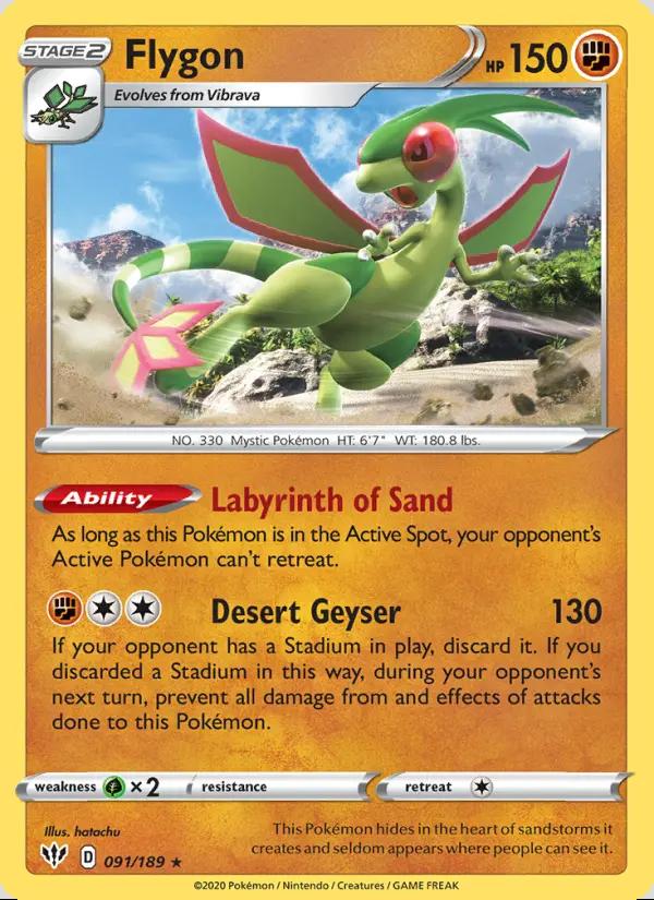 Image of Flygon Darkness Ablaze (DAA) #091