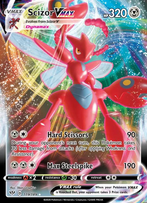 Image of Scizor VMAX Darkness Ablaze (DAA) #119