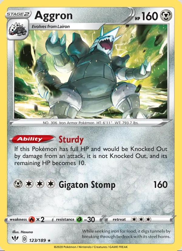 Image of Aggron Darkness Ablaze (DAA) #123