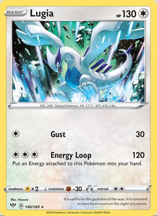 Image of Lugia Darkness Ablaze (DAA) #140