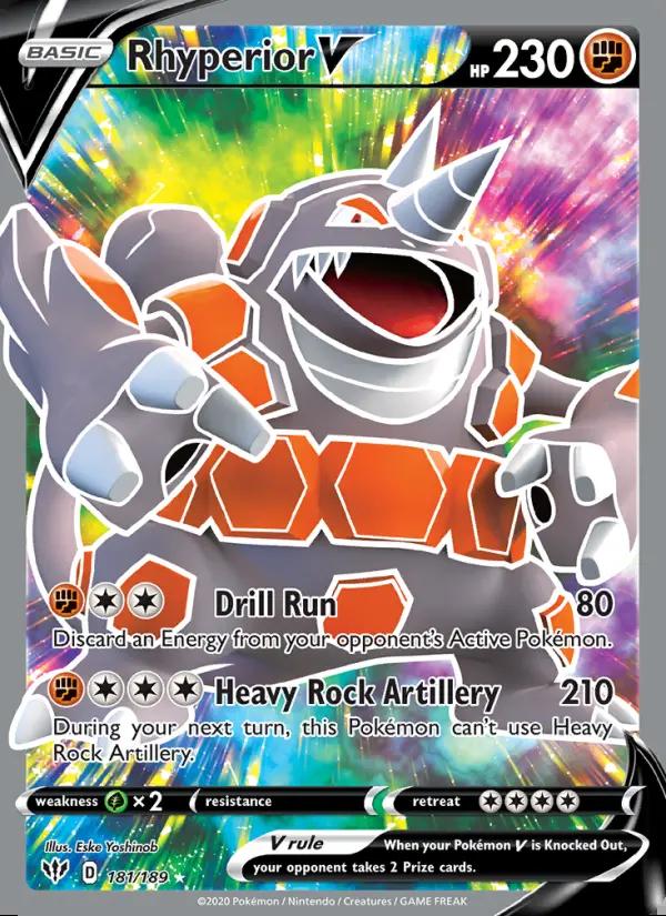 Image of Rhyperior V Darkness Ablaze (DAA) #181