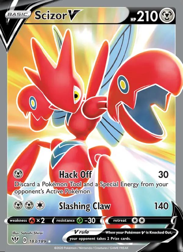 Image of Scizor V Darkness Ablaze (DAA) #183