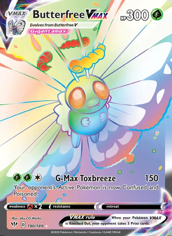 Image of Butterfree VMAX Darkness Ablaze (DAA) #190