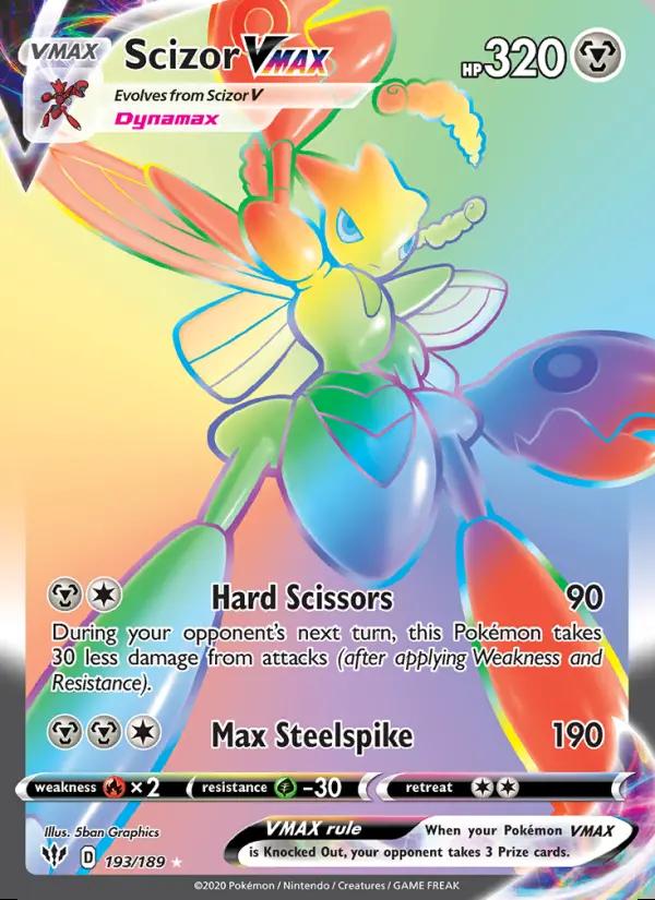 Image of Scizor VMAX Darkness Ablaze (DAA) #193