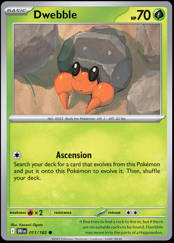Image of Dwebble Destined Rivals (DRI) #011