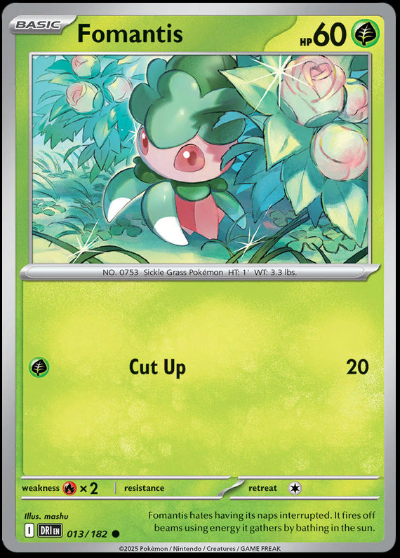 Image of Fomantis Destined Rivals (DRI) #013