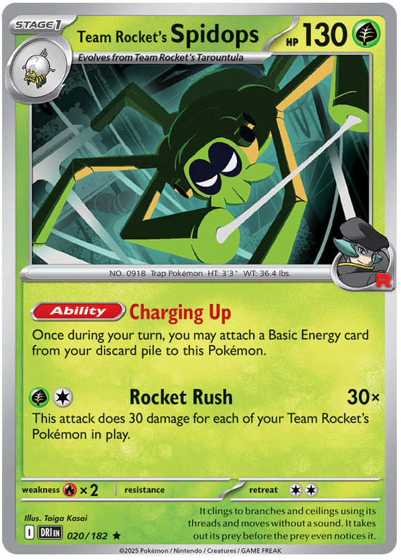 Image of Team Rockets Spidops Destined Rivals (DRI) #020