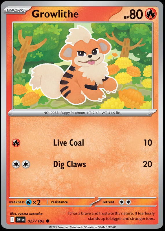 Image of Growlithe Destined Rivals (DRI) #027