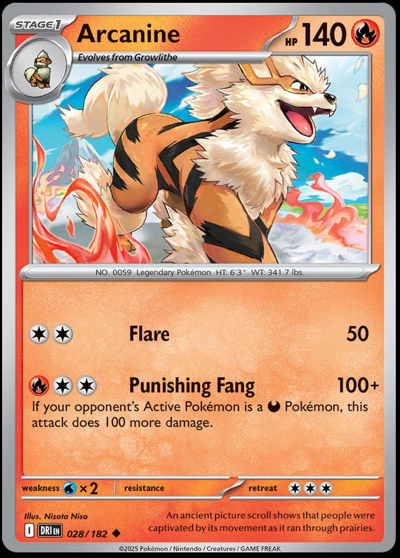 Image of Arcanine Destined Rivals (DRI) #028