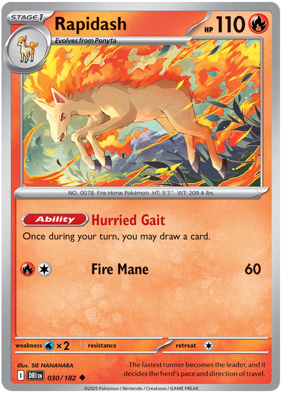 Image of Rapidash Destined Rivals (DRI) #030