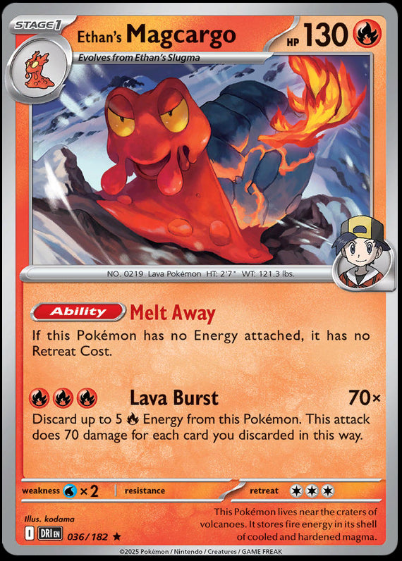 Image of Ethans Magcargo Destined Rivals (DRI) #036