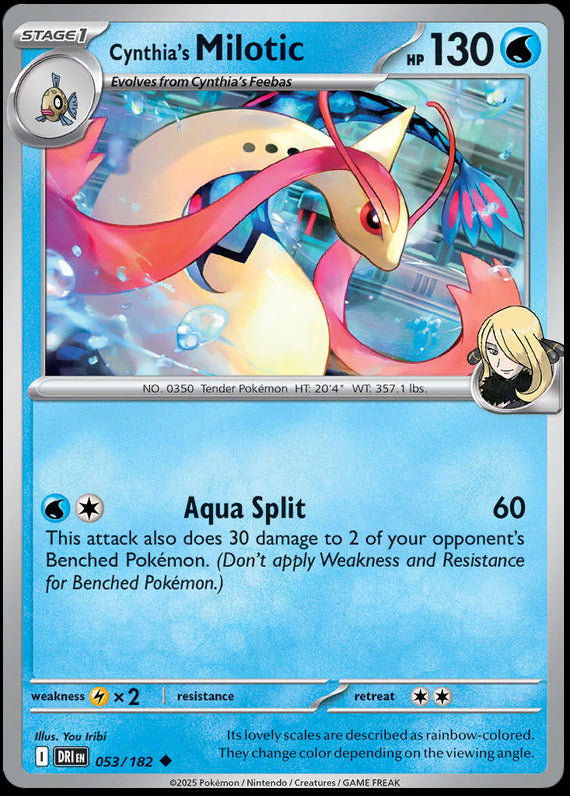 Image of Cynthias Milotic Destined Rivals (DRI) #053