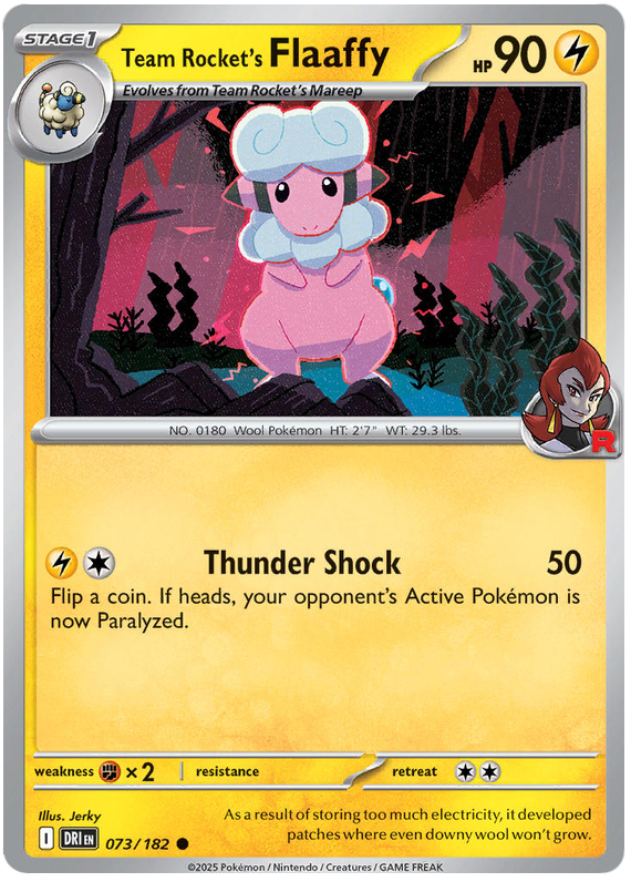 Image of Team Rockets Flaaffy Destined Rivals (DRI) #073