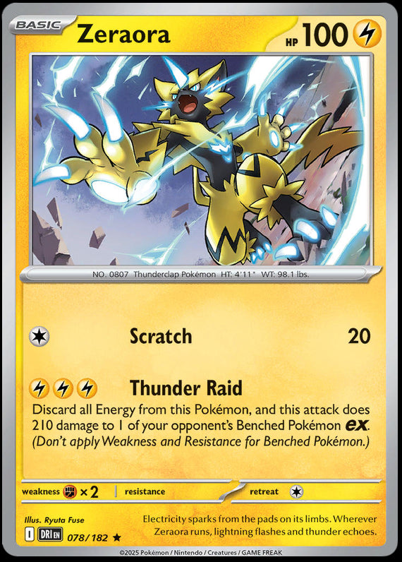 Image of Zeraora Destined Rivals (DRI) #078