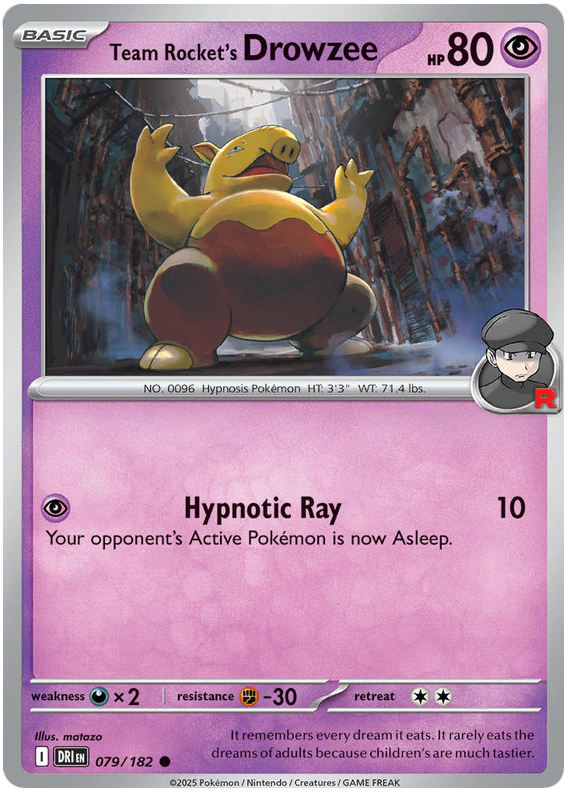 Image of Team Rockets Drowzee Destined Rivals (DRI) #079