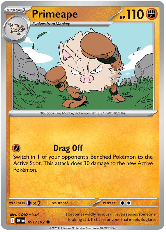 Image of Primeape Destined Rivals (DRI) #091