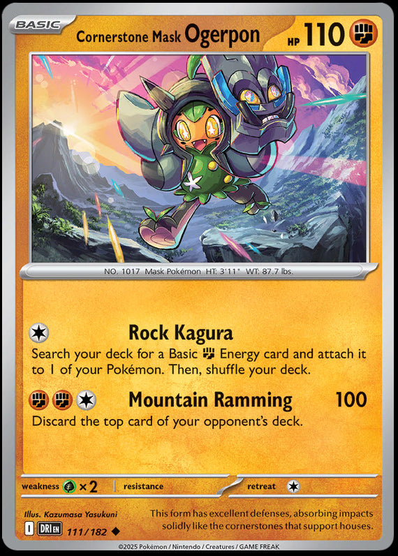 Image of Cornerstone Mask Ogerpon Destined Rivals (DRI) #111