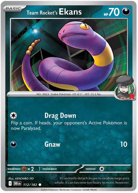Image of Team Rockets Ekans Destined Rivals (DRI) #112