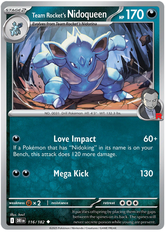 Image of Team Rockets Nidoqueen Destined Rivals (DRI) #116